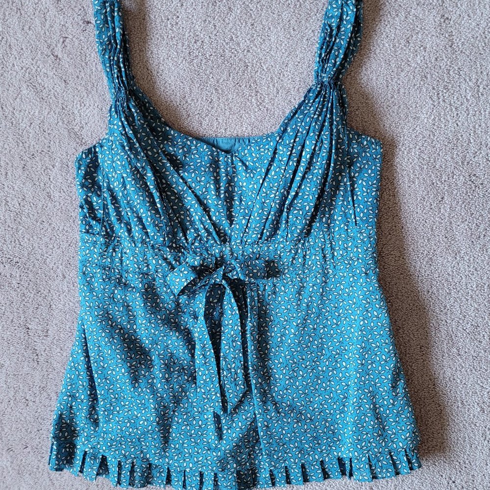 Ann Taylor Leaf Pattern Top 0P
